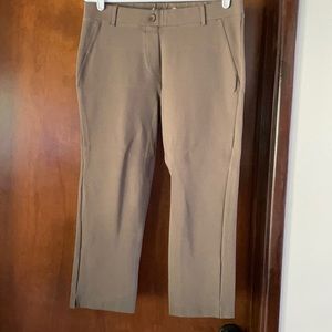 Betabrand Capris.  Brown. Size L. Never worn.